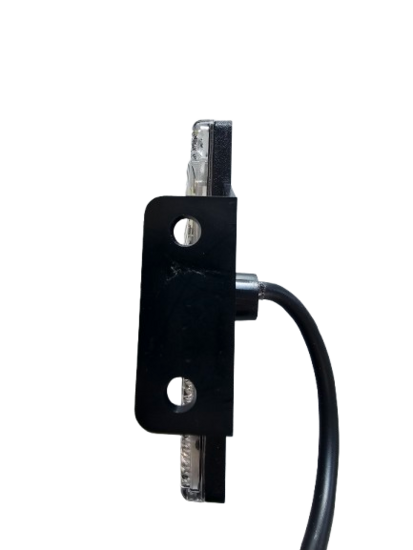 witte zijmarkeringslamp links met houder - 12/24 volt - markeringslamp 3 led - contourlamp - horpol