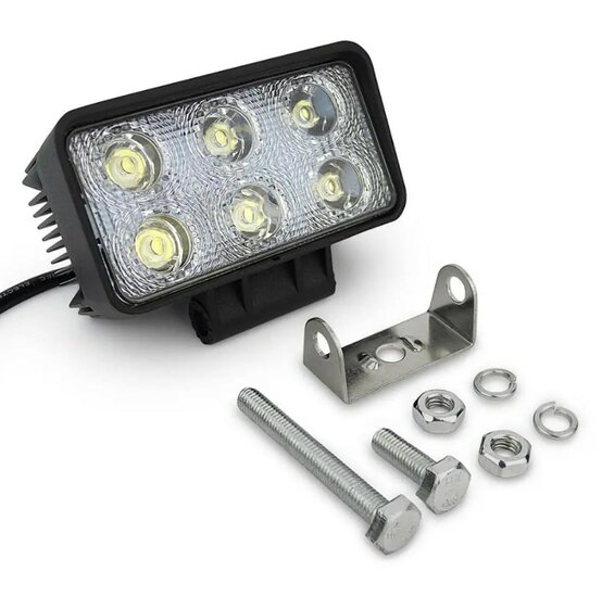 led werklamp 6x led 18w - werklamp - bouwlamp - lamp - werklicht - led werklamp