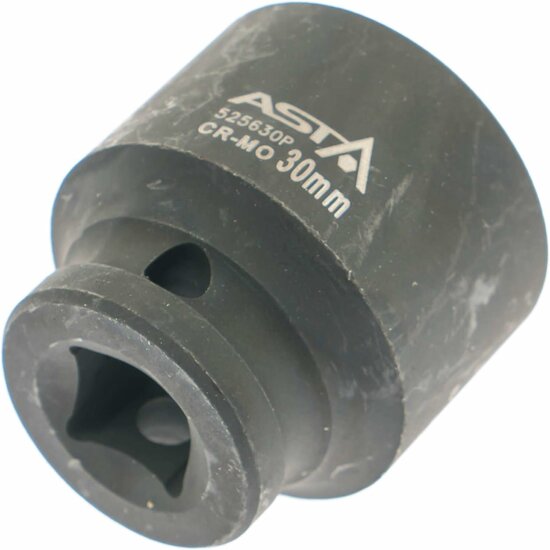 twaalfkant krachtdop - 30 mm - 1/2 duims aansluiting - slagdop - impact dop - rateldop - asta