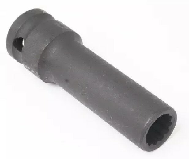 twaalfkant verlengde krachtdop - 10 mm - 1/2 duims aansluiting - slagdop - impact dop - rateldop - jmc