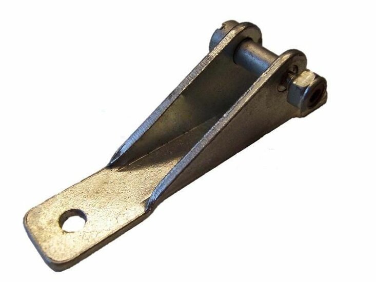 Gasdrukveer bevestigingsschoen - Vlak - 105mm - Montagebeugel gasveer