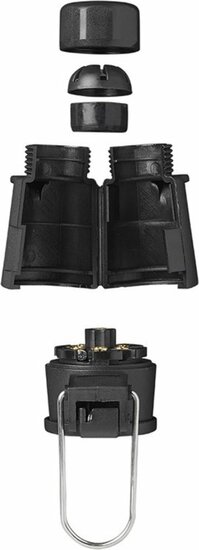 7 polig contrastekker 12 volt- zwevende stekkerdoos - contrastekker - stekker