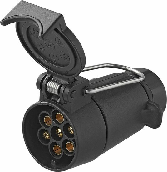 7 polig contrastekker 12 volt- zwevende stekkerdoos - contrastekker - stekker7 polig contrastekker 12 volt- zwevende stekkerdoo