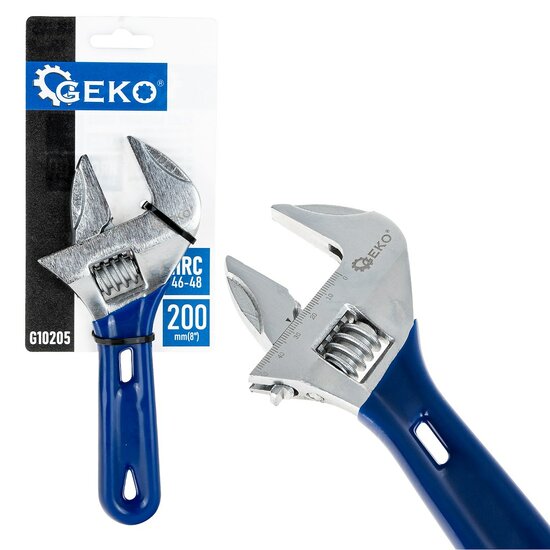 stubby verstelbare moersleutel 8''  schroefsleutel 200mm - moersleutel - bahco - geko