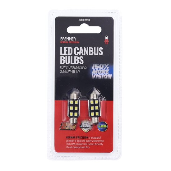 auto ledlamp c5w c10w 36mm 12v - canbus ledlamp - auto ledverlichting - voertuig ledlamp