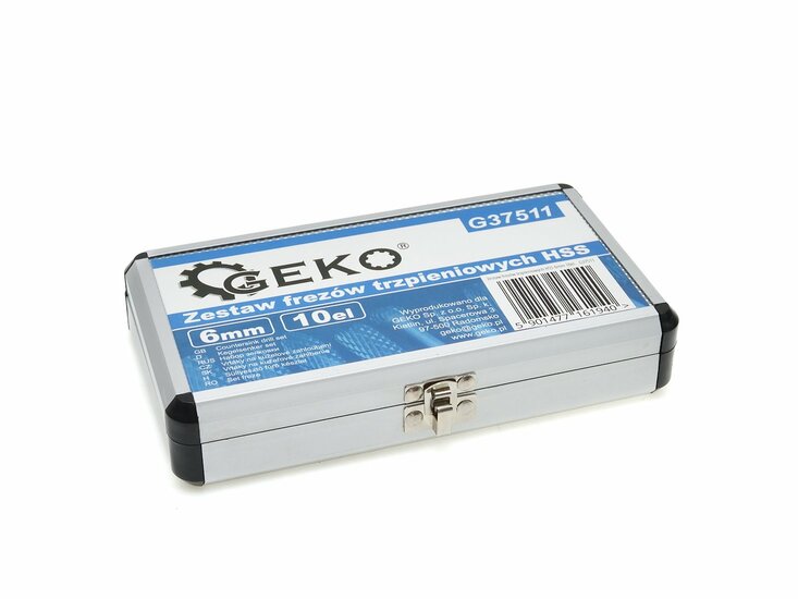 wolfraamcarbide frees set - 10 delig metaalfrees - frezen - stopfrezen - snijgereedschap - geko