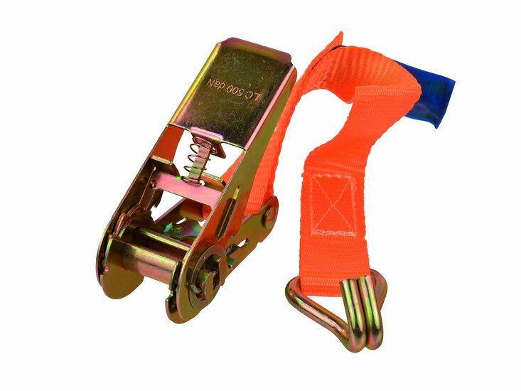 spanband 1 ton - 5 meter met ratel - sjorband 1000 kg - ratel met&nbsp;spanner - aanhangerband - geko