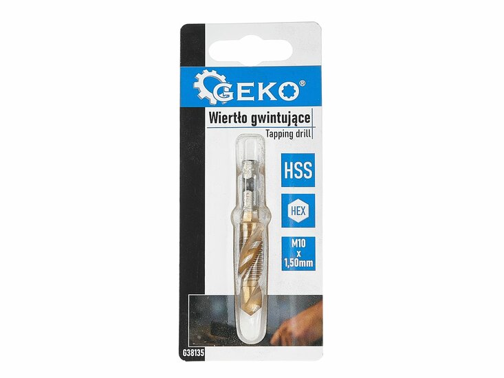 hss boor tap m10 x 1,5mm - tapboor - boor - tap - geko