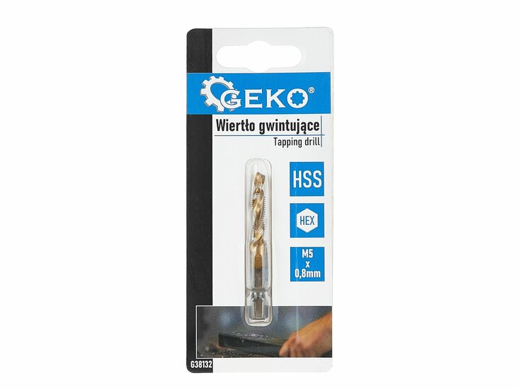 hss boor tap m5 x 0,8mm - tapboor - boor - tap - geko