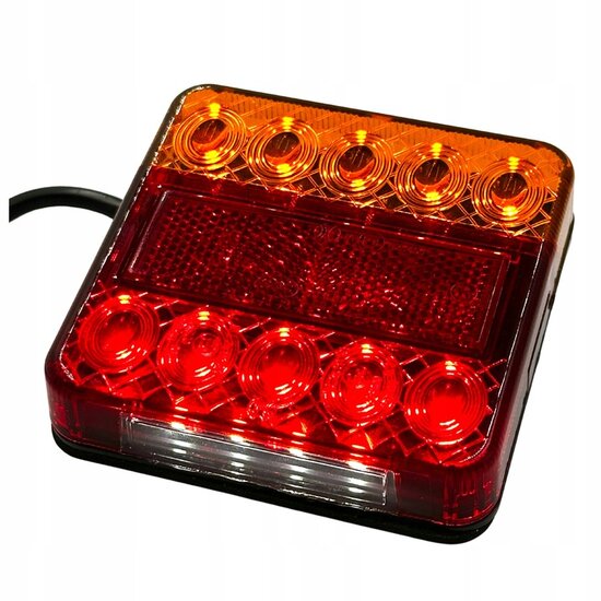 led achterlicht universeel 12/24 volt met kabel - achterlamp - achterlicht - aanhanger achterlicht