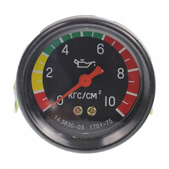olie drukmeter tot 10 bar - drukmeter - oliedrukindicator - oliedrukklokje