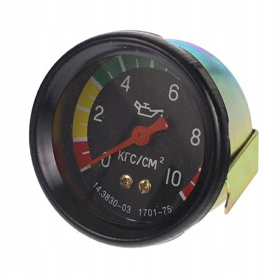 olie drukmeter tot 10 bar - drukmeter - oliedrukindicator - oliedrukklokje
