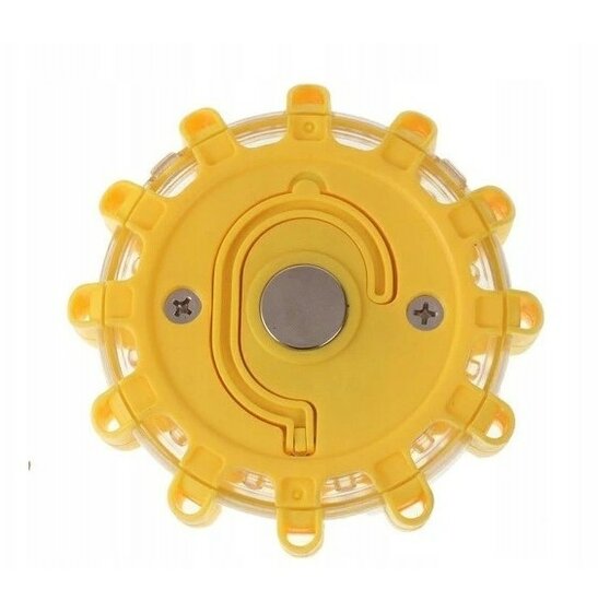 magnetische led waarschuwingslamp met 9 standen - noodlamp - zwaailamp - stroboscoop