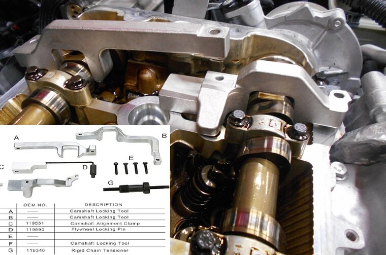 timingset 1.4 vti - 1.6 &nbsp;thp 16v &nbsp;(N12 - N14 - R55) bmw mini peugeot en citroen - nokkenas blokkering en kettings