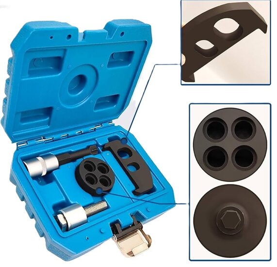 bmw en mini krukas blokkeer en draai set -&nbsp;1.2, 1.5 en 2.0 benzine en een 3.0 diesel - distributie timing gereedschap&amp;#x