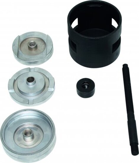 achteras silentblock trekker&nbsp;- bmw x5 en 5 Series e38 - e39&nbsp;- e53 bus draagarm demontage - satra 