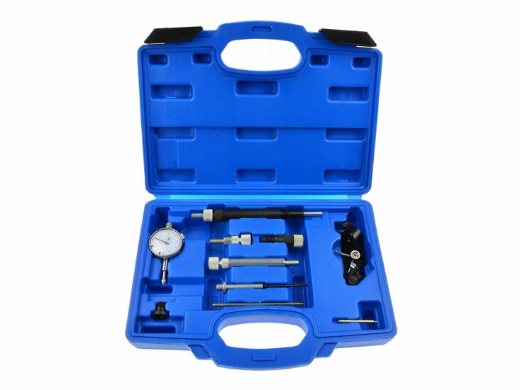 dieselpomp afstelset - micrometer klok 10 delig - timing set - brandstofpomp timingtool - geko