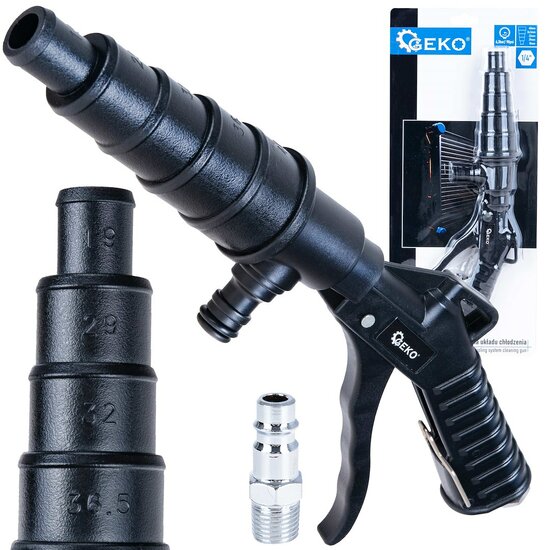 radiator reiniger -  reinigingspistool - koelsysteem reiniger - reinigingspistool - geko