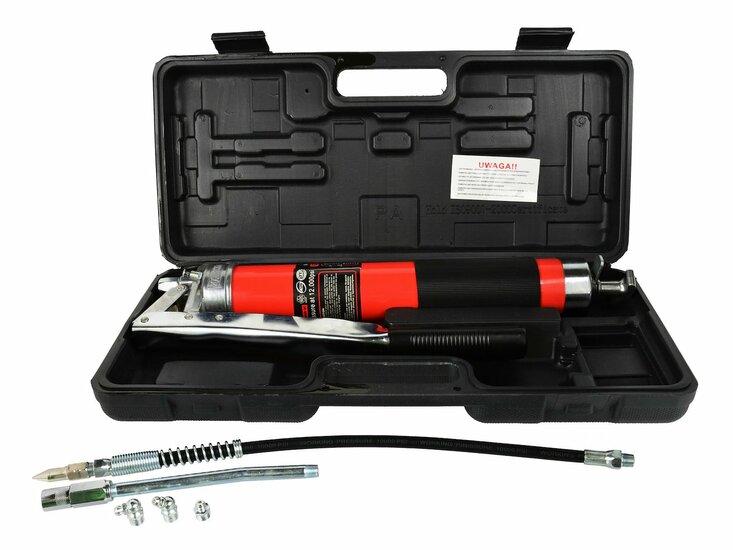 vetspuit - vet spuit - grease gun - smeerpistool - vetpistool - spuitpistool - 600cc rood - geko