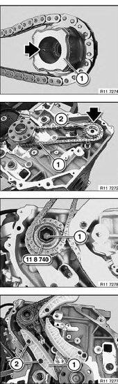 bmw en mini 2.0 en 3.0l&nbsp;n47 en n57 krukas borgpennen&nbsp;- revisieset - distributie timing gereedschap&nbsp;
