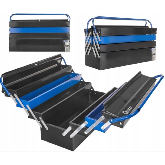 gereedschapskist - metaal - 7 laden - gereedschapskoffer - geko