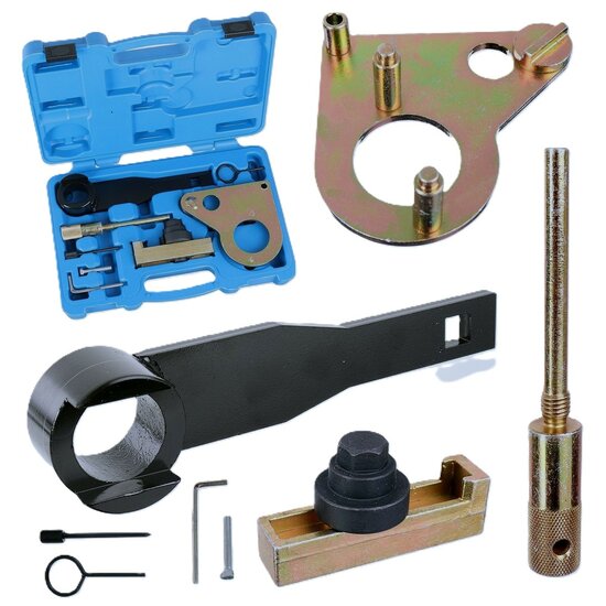 renault - nissan - vauxhall - opel - 1.6 -&nbsp;2.0 -&nbsp;2.3 cdti en dci - diesel krukaspoelie-vasthoudgereedschap - nokkenasuitlijng