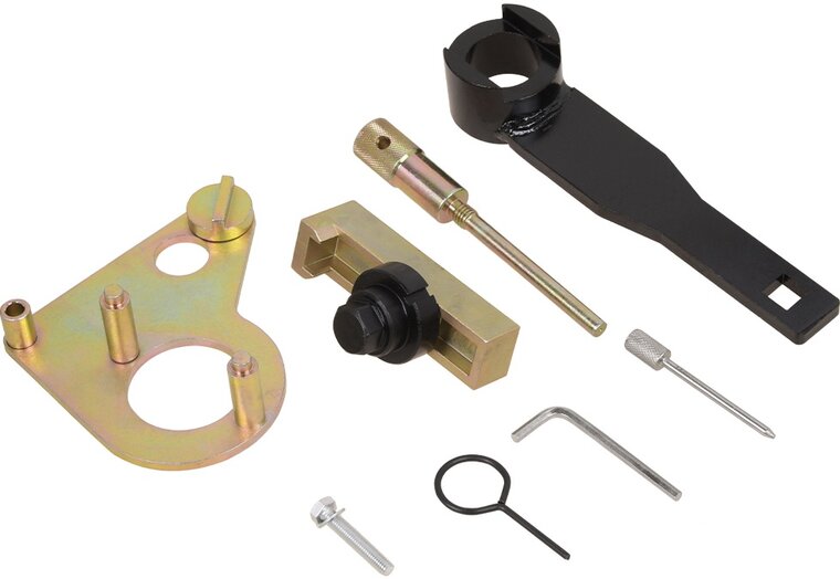 renault - nissan - vauxhall - opel - 1.6 -&nbsp;2.0 -&nbsp;2.3 cdti en dci - diesel krukaspoelie-vasthoudgereedschap - nokkenasuitlijng