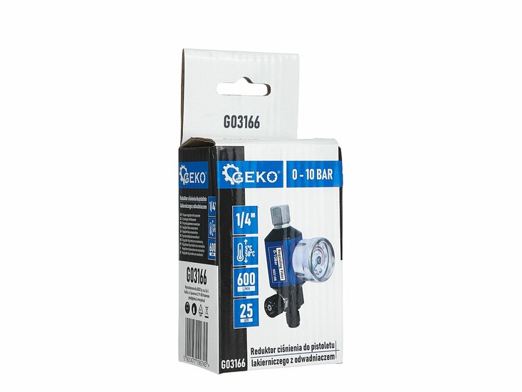 drukregelaar met manometer - compressor regelaar 1/4 duims  - reduceerventiel - geko