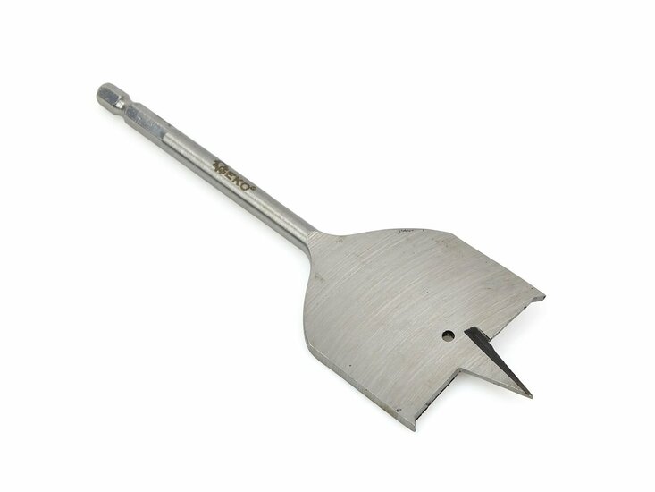 speedboor hout - 50mm diameter 152mm lengte - spadeboor - geko 