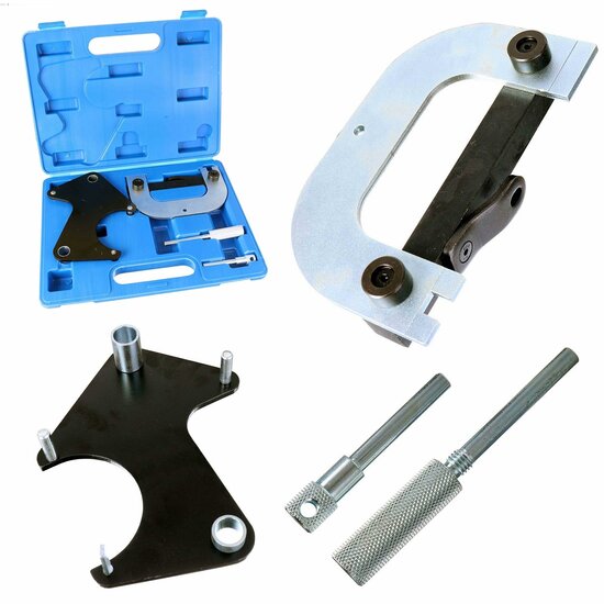 1.2 - 2.0 16V en 1.5 DCI&nbsp;Renault -&nbsp;Nissan - Opel - nokkenaspoelie-instelgereedschap&nbsp;- krukasdistributiepen- geko