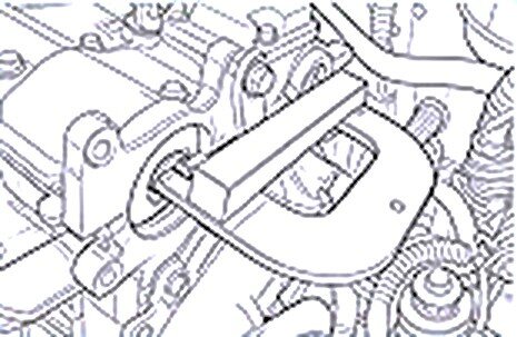1.2 - 2.0 16V en 1.5 DCI&nbsp;Renault -&nbsp;Nissan - Opel - nokkenaspoelie-instelgereedschap&nbsp;- krukasdistributiepen- geko