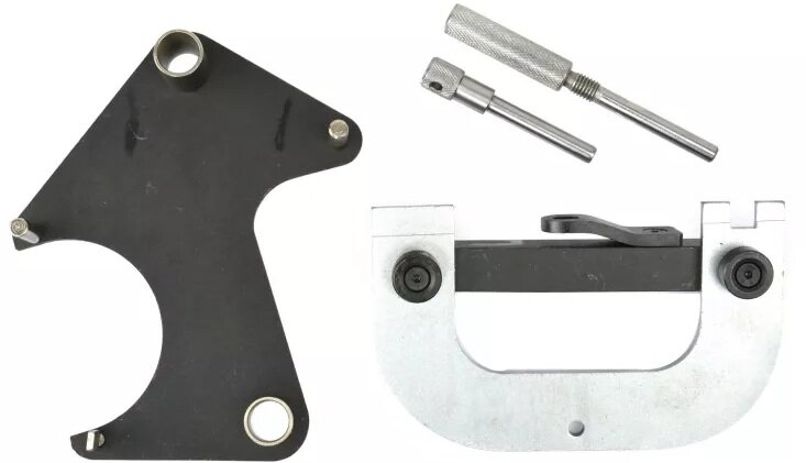 1.2 - 2.0 16V en 1.5 DCI&nbsp;Renault -&nbsp;Nissan - Opel - nokkenaspoelie-instelgereedschap&nbsp;- krukasdistributiepen- geko