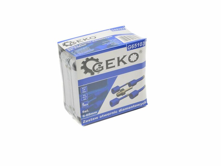 diamant gatenzaag set 6 tot 12 mm - gatenboor 5 delig - diamantzaag - gatenboor - geko