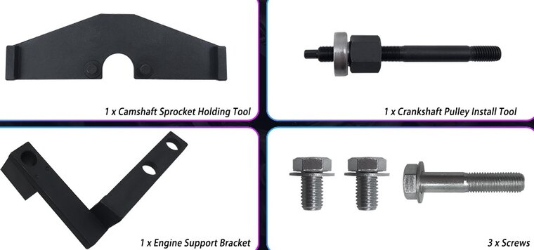 bmw - mini n14 en w10 - w11 timinggereedschap - nokkenastandwiel 1.6 motoren in de Mini generaties r50 r52 