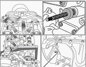 bmw - mini n14 en w10 - w11 timinggereedschap - nokkenastandwiel 1.6 motoren in de Mini generaties r50 r52 