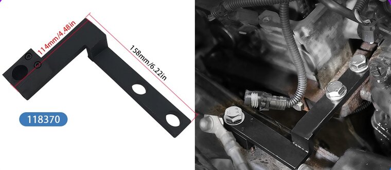 bmw - mini n14 en w10 - w11 timinggereedschap - nokkenastandwiel 1.6 motoren in de Mini generaties r50 r52 