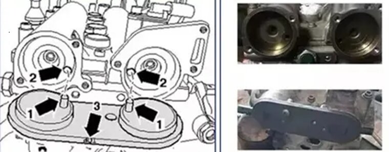 vag&nbsp;- 1.2 - 1.4 - 1.6 motoren afstelset vag tfsi - fsi distirbutieset voor de - nokkenas vergrendeling - distributiekett