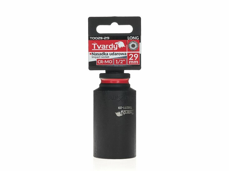lange krachtdop 29 mm - 1/2 duims aansluiting - slagdop - impact dop - rateldop - dop - tvardy