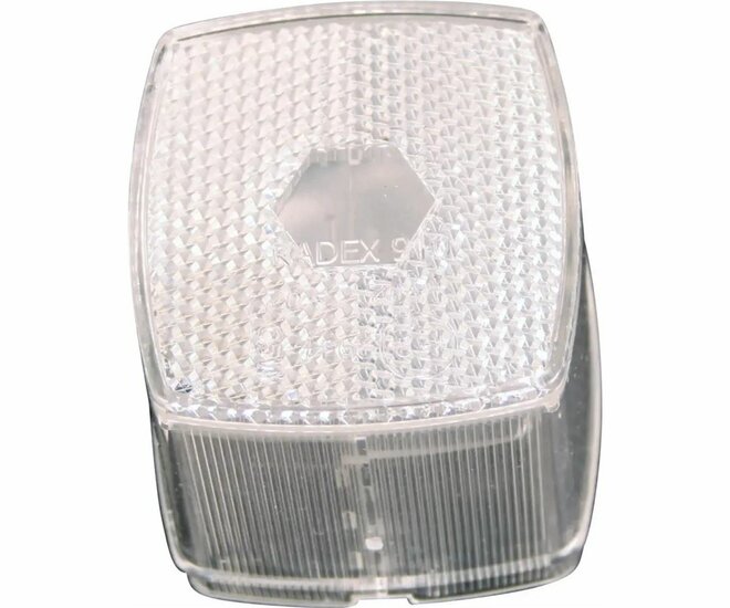 losse lampglas radex 910 - witte zijmarkeringslamp kap - los kap - lossekap