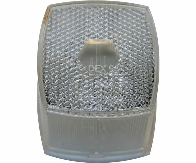 losse lampglas radex 910 - witte zijmarkeringslamp kap - los kap - lossekap
