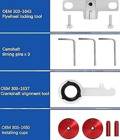 2.0t&nbsp;tdci&nbsp;Eco Blue - euro 6 diesel timing riem gereedschapsset -&nbsp;nokkenas blokkeerset&nbsp;- vliegwiel b