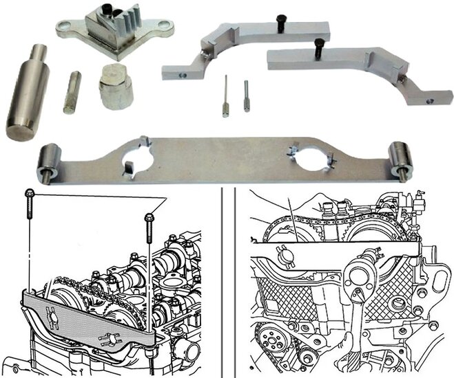 twincam 2.0 en 2.4 benzine - opel -&nbsp;saab en chevrolet -&nbsp;turbo (nft - nht motoren) motorendistributieketting timin