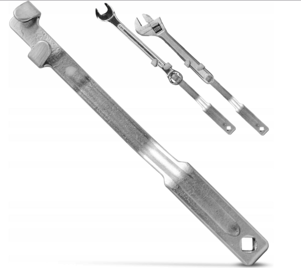 universele wringijzer voor een steekringsleutel 34cm - wring ijzer - sleutel verlengstuk - geko