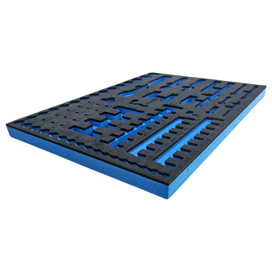 foam inlay voor 94 delig doppen set - schuim inlegbak&nbsp;- gereedschapswagen inleg foam&nbsp;- asta