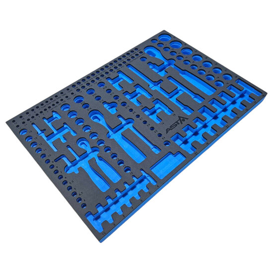 foam inlay voor 179 delig doppen set - schuim inlegbak&nbsp;- gereedschapswagen inleg foam&nbsp;- asta