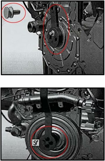 mercedes benz 1.6 en 2.0 om654 diesel krukas draaigereedschap -&nbsp;uitlaatnokkenas uitlijnblok&nbsp;-&nbsp;inlaatnokkenas houder&nbsp;- distr