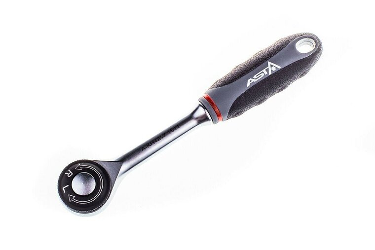 rechte ratel 1/4 duims - handratel 139 mm - omkeerbare ratels - asta