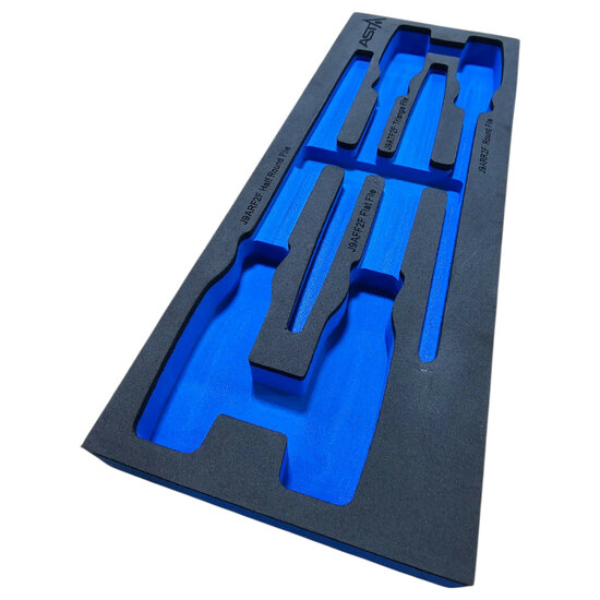 foam inlay voor 4 delig doppen set - schuim inlegbak&nbsp;- gereedschapswagen inleg foam&nbsp;- asta
