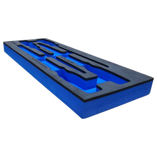 foam inlay voor 4 delig doppen set - schuim inlegbak&nbsp;- gereedschapswagen inleg foam&nbsp;- asta
