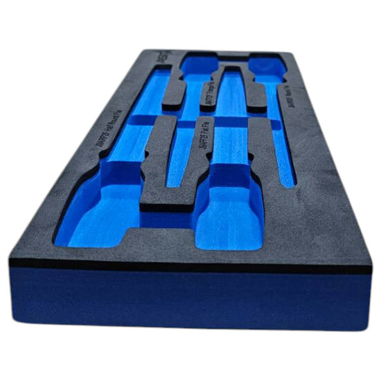 foam inlay voor 4 delig doppen set - schuim inlegbak&nbsp;- gereedschapswagen inleg foam&nbsp;- asta